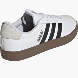 Adidas White and Black Sneakers / VL Court Sneaker 8.5